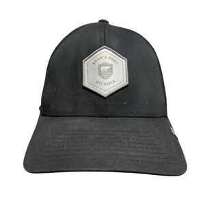 TravisMathew Men's Black Snapback Hat Adjustable‎ Golf Cap